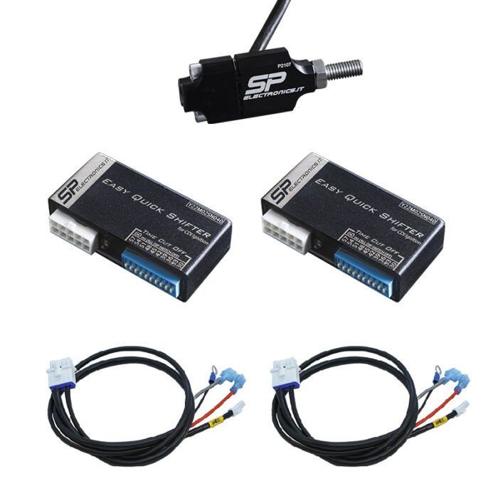 Kit Cambio Elettronico modello EQS CDI con sensore a Compressione per motore Bicilindrico a Carburatore 2T/4T