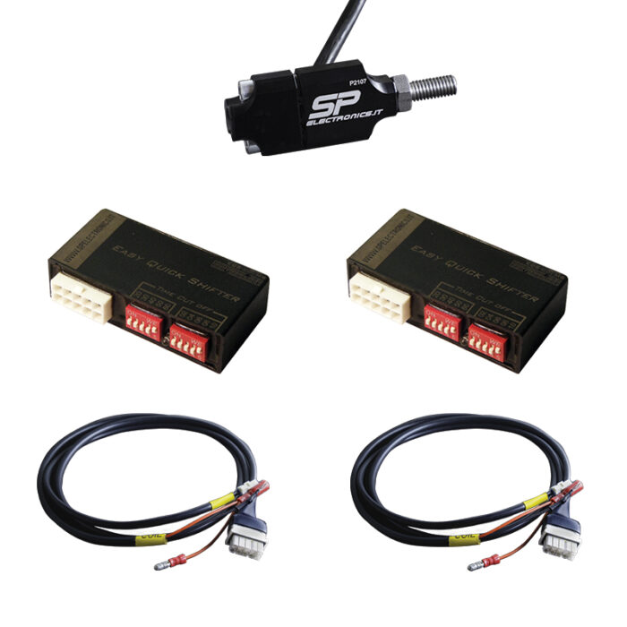 Kit Cambio Elettronico modello EQS PVL con sensore a Compressione per motore Bicilindrico a Carburatore 2T/4T