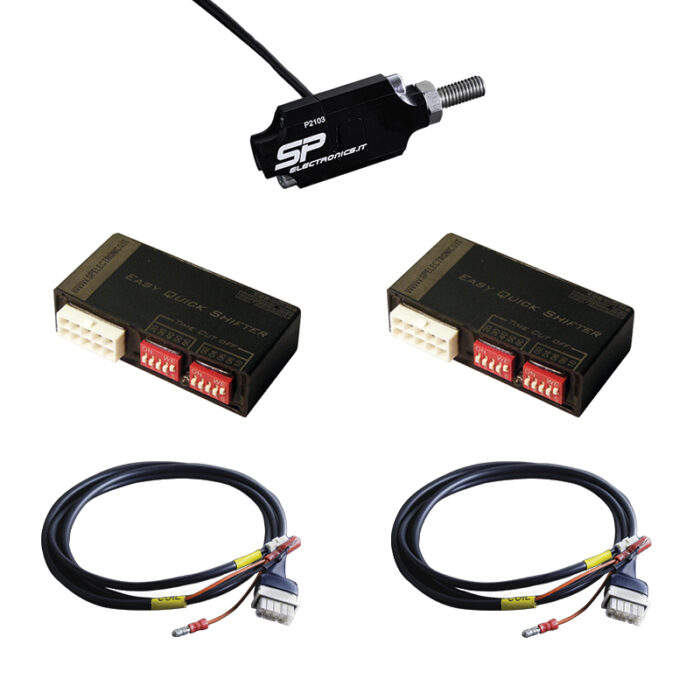 Kit Cambio Elettronico modello EQS PVL con sensore a Trazione per motore Bicilindrico a Carburatore 2T/4T