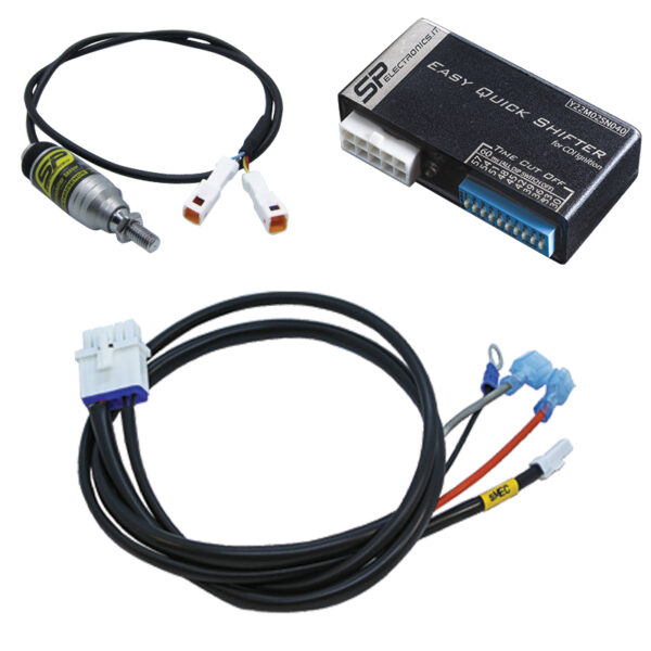 Quikcshifter Kit model EQS CDI with bidirectional sensor (Push or Pull) for 2T/4T single-cylinder carburetor engines