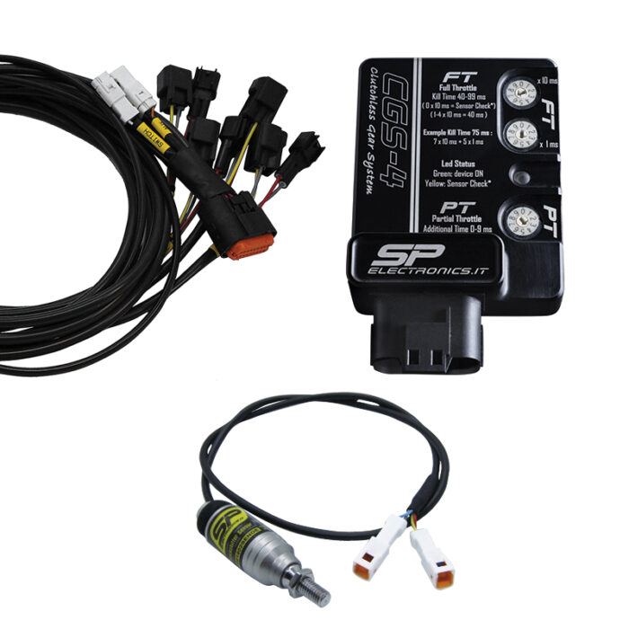 Kit Cambio Elettronico modello CGS4 con sensore Bidirezionale (Push o Pull) per motori ad iniezione 1/4 cilindri
