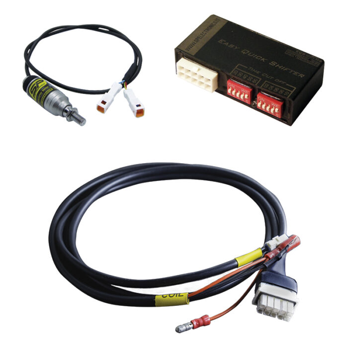 Kit Cambio Elettronico modello EQS PVL con sensore bidirezionale (Push o Pull) per motore Monocilindro a Carburatore 2T/4T